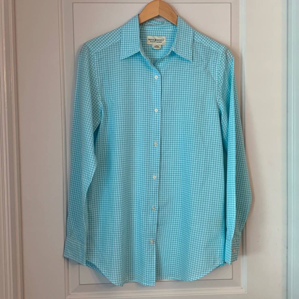 Denim & Supply Ralph Lauren Gingham Plaid Button Down Shirt